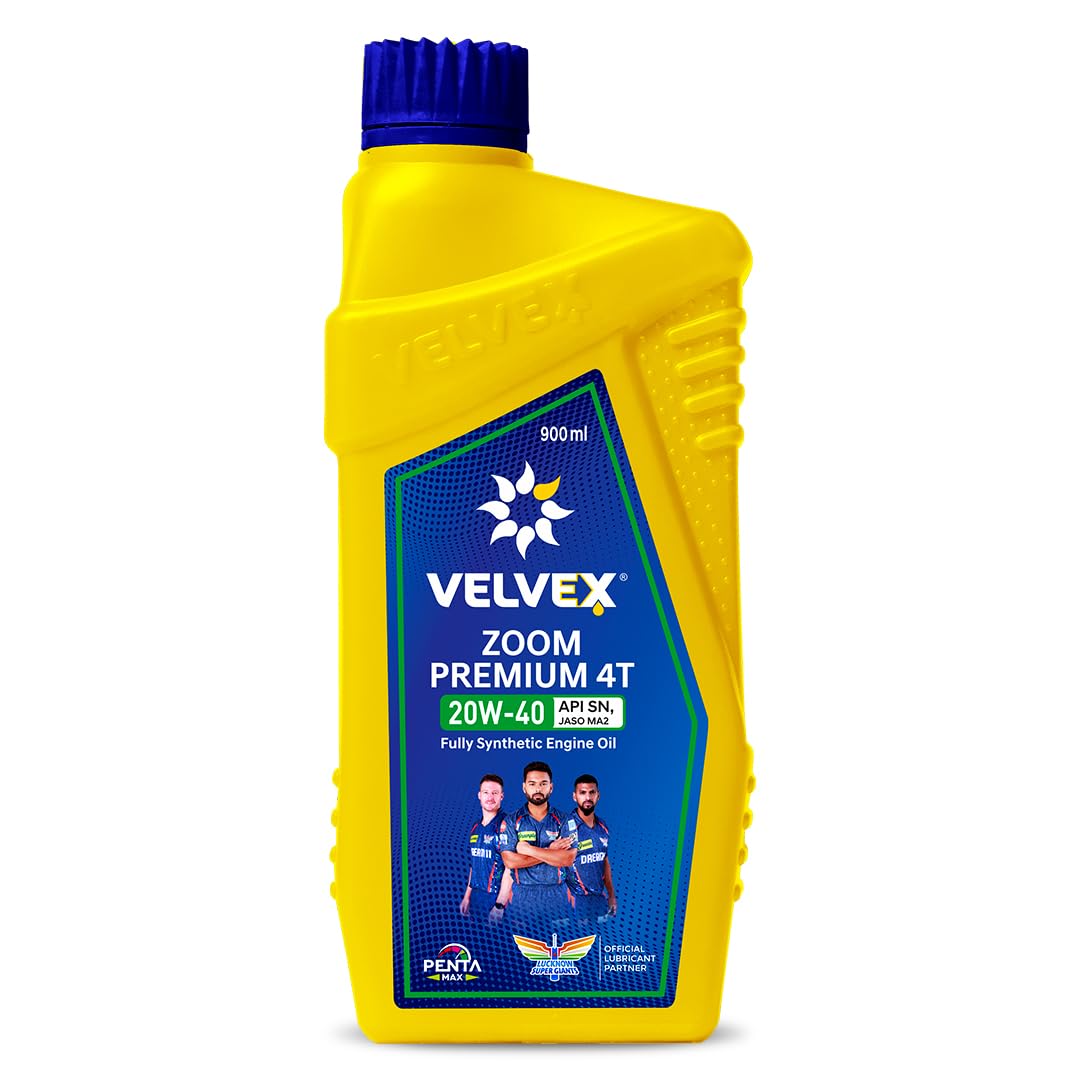 Velvex Zoom Premium 4T 20W-40 Fully Synthetic Motorcycle Oil (900