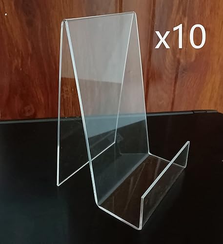 Miniatura 7 de Soporte acrílico de 6 x 4 pulgadas para exhibir libros, fotos, cuadernos, CD, obras de arte, etc. (grande) (10)