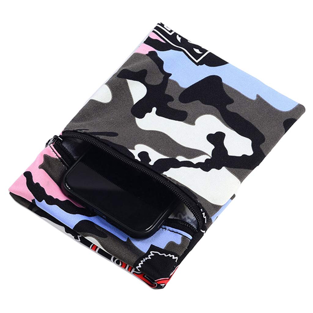 Outdoor Sports 2 Pocket Wrist Wallet Cell Phone Holder Multifunction Travel Running Ankle Pouch Sweatband Armband For Arm Sleeves Women Men Running Covers Compression Safety Protect Arm Sleeve To