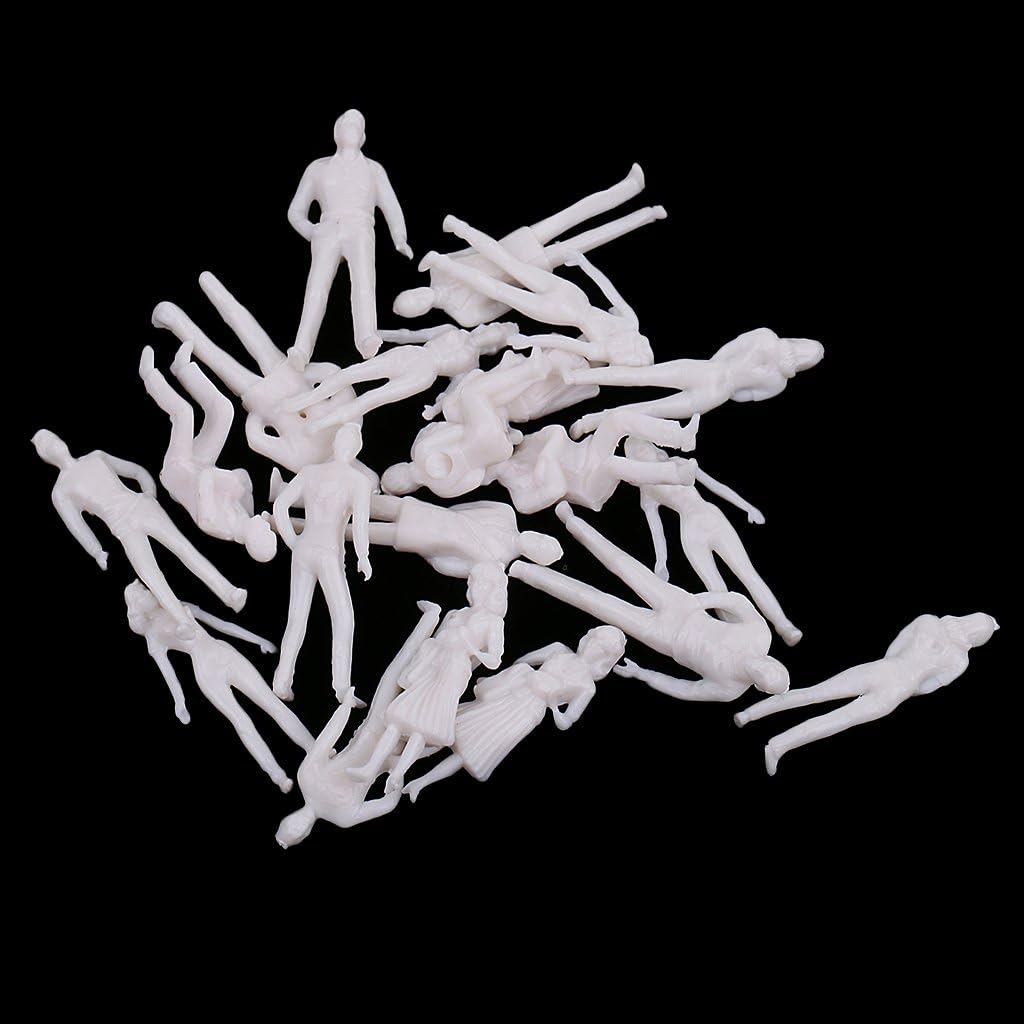 Tiardey 100 PCS 1:50 Model Train People Passengers Mini People Figures Plastic Figures Sitting and Standing for Miniature Scenes Micro Landscape - Image 4