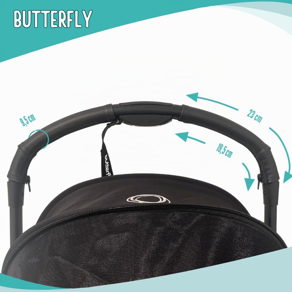 PROTECTIF | Kunstleder-Lenkerbezüge kompatibel mit Bugaboo Butterfly (werden über die Originalbezüge aufgezogen)