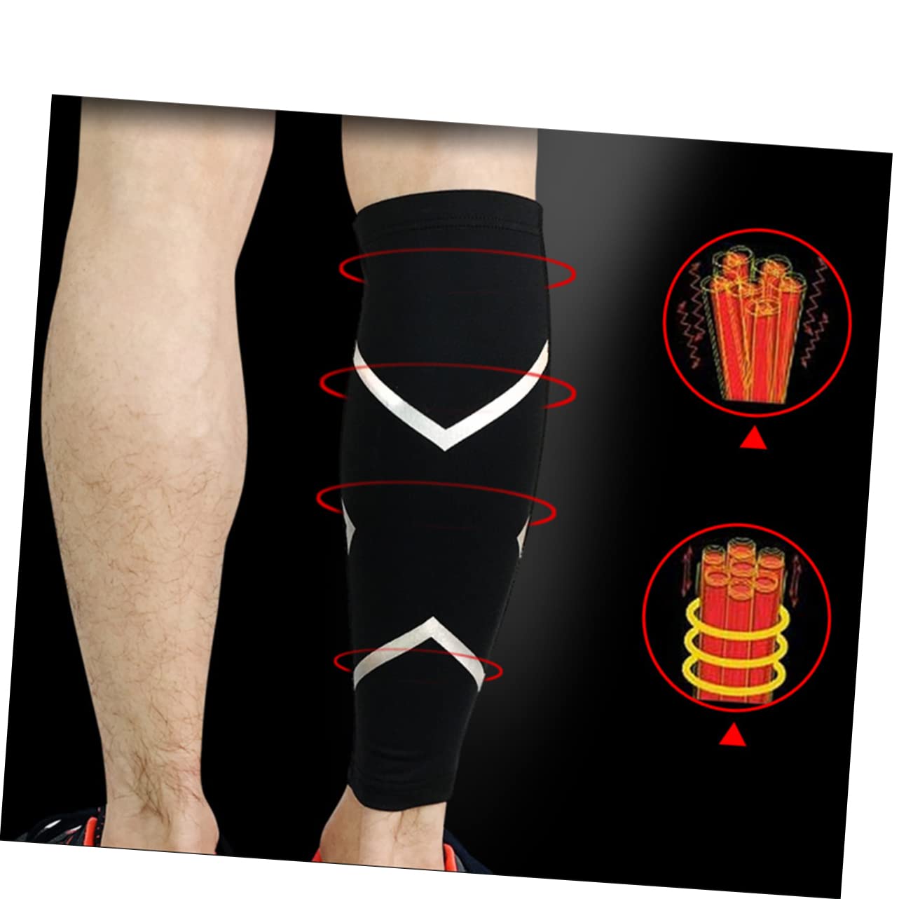 KOMBIUDA Basketball Shin Guards Calf Guard Sports Shin Guard Calf Sleeves Calf Compression Sleeve