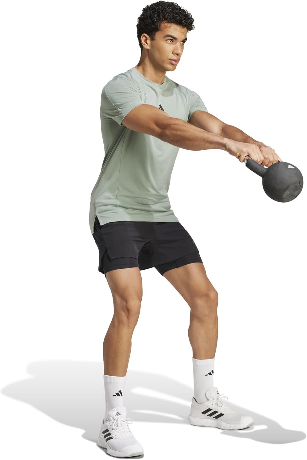 Adidas Mens Designed for Training Workout T-Shirt - Image 3