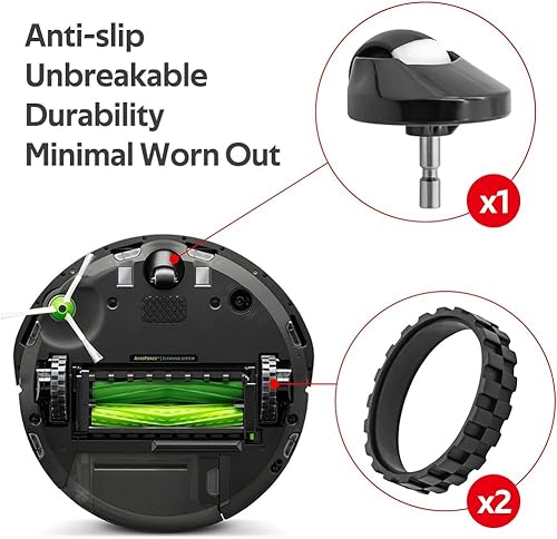Miniatura 4 de Piezas de repuesto para iRobot Roomba E I Series i3 i3+ i4 i4+ i6 i6+ i7 i7+ i8 i8+ Plus E5 E6 E7 evo Accesorios para aspiradora, 1 rueda delantera