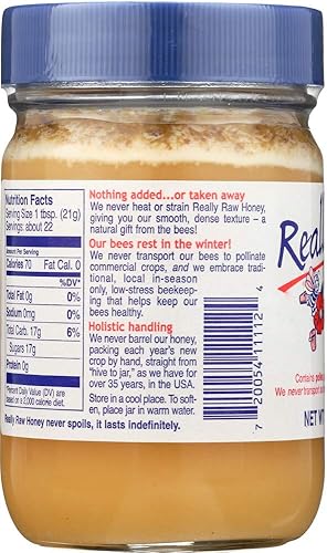 Miniatura 2 de Really Raw Miel, Miel, 1 lb (453 g) Really Raw Honey, Miel, 1 lb (453 g) - 2pcs