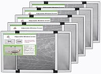 Vista 10 de FLYZZZ - Protector ajustable y expansible para ventanas de tamaño pequeño, (9.84 pulgadas de alto x 14 a 24 pulgadas de ancho, B) 2 paquetes