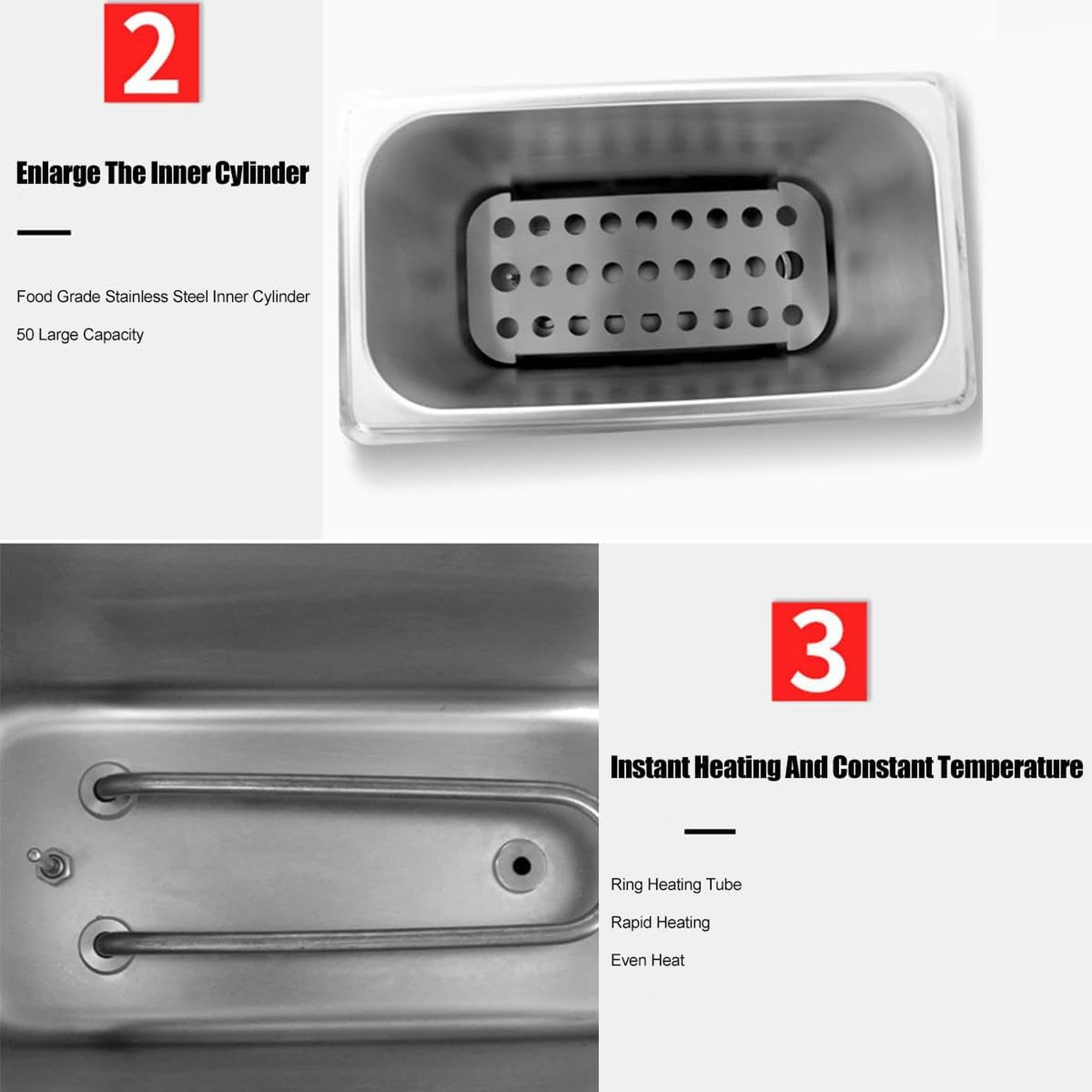 Cocedor de Huevos eléctrico de 800 W con Fuente Termal, máquina automática intelmáquina automática Inteligente para Preparar Huevos Semi-cocidos y pasados por Agua con Gran Capacidad de 9 L.