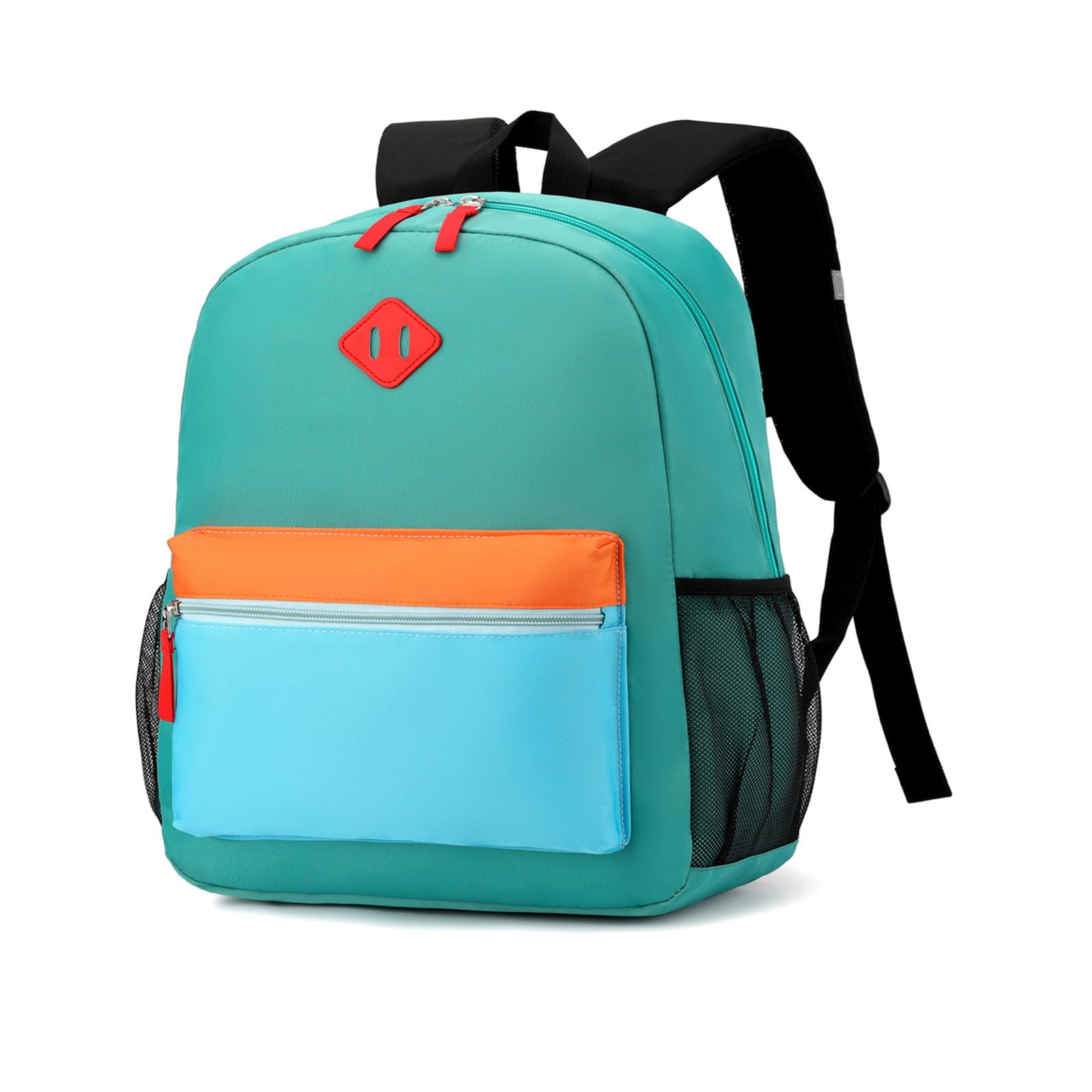 Toddler Backpack,12inch Preschool Backpack for Kids Boys and Girls 2-4 Kindergarten Preschool Bookbag with Chest Buckle (Lake Green Blue, Small)