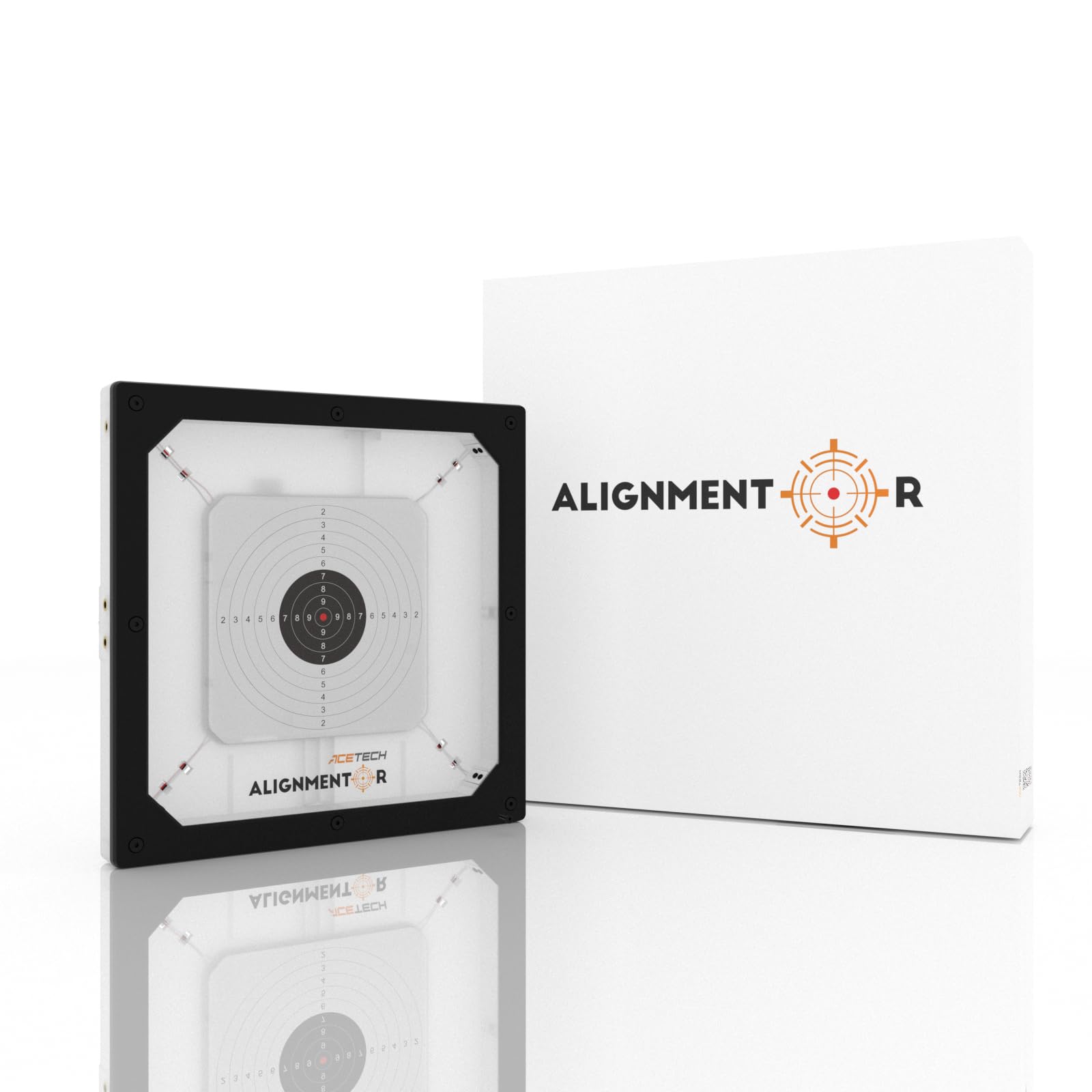 ACETECH Alignmentor Elektronische Zielscheibe Echtzeit-Feedback Sprachansage der Punkte Wi-Fi Verbindung bis 50M Leichtes Tragbares Design Für Innen- & Außeneinsatz
