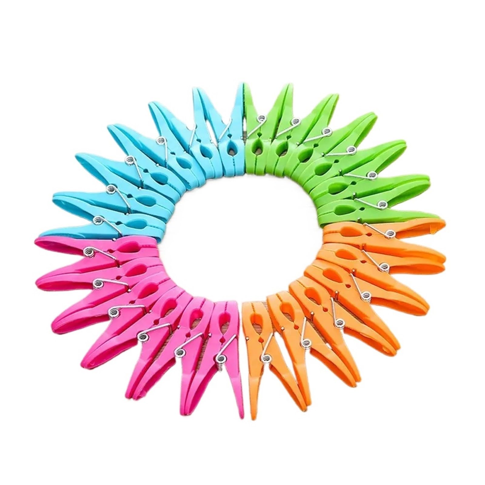 100/200Pcs Clothespins Hanging Pegs Clips Plastic Hangers Racks Laundry Clothes Clamps Towel for Washing Line(7.3x3x1.4cm 200pcs)