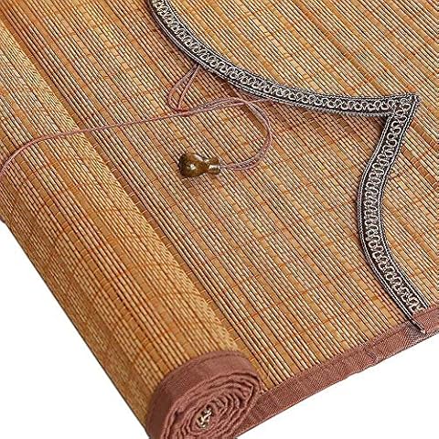 SWB Blinds Venetian Bamboo Roller Blind Sunscreen Mildew Proof Lifting Curtain Shade Insulation Bedroom Roman Blind, 3 Colors (Color : C, Size : 150x300cm) Cover