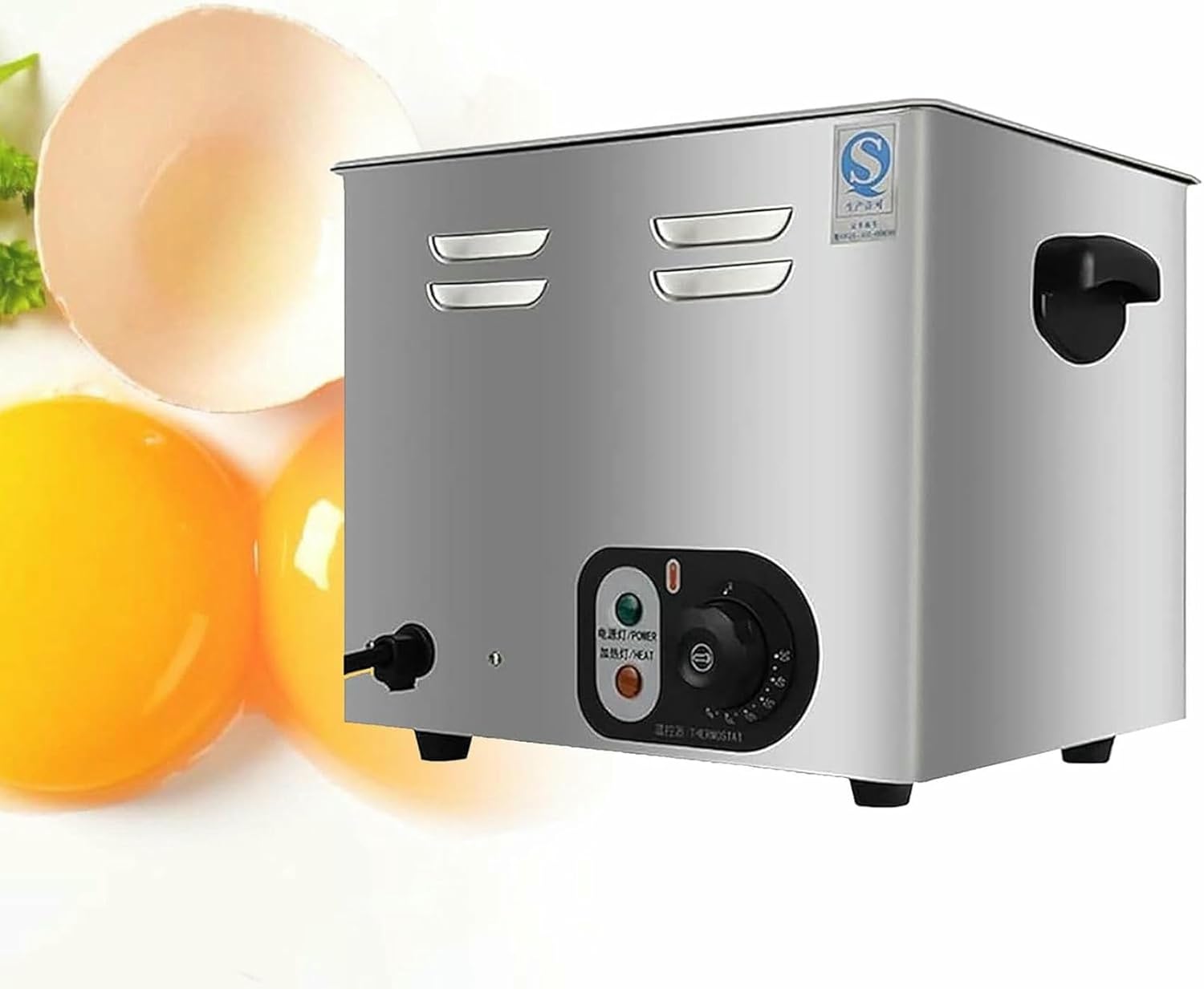 2600 W, Commercial, Large -Capacity Egg Kettle (60 Units), Commercial, Large Capacity (60 Units), Stainless Steel, Electric, For Scalfed Eggs ~/