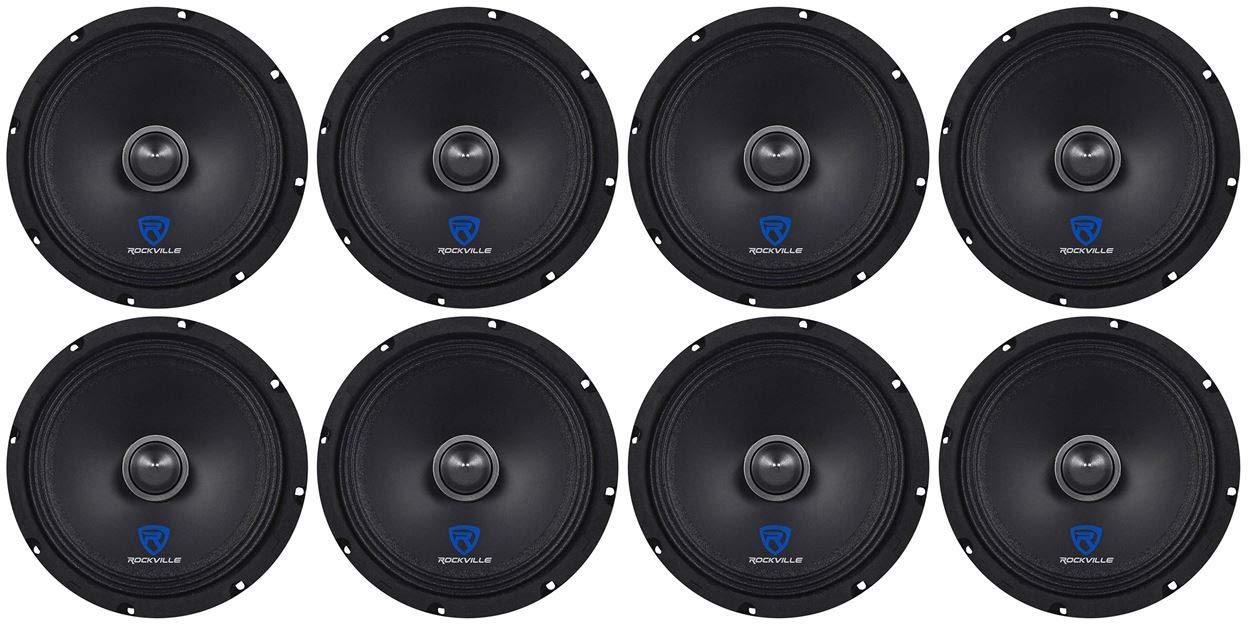 Amazon.com: Rockville RXM84 8-in 250-Watt Peak/125-Watt RMS 4 Ohm