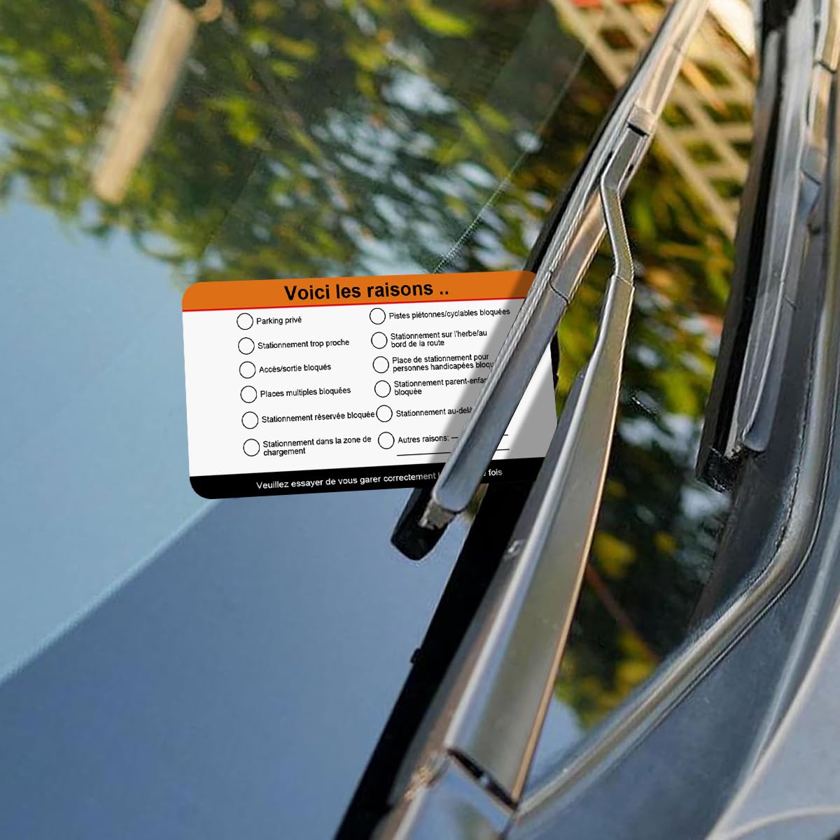 PZJOALN 50 "Scheisse geparkt, Funny Parking Cards, False Parker Cards, Parking Tickets, Parking Tickets - Image 4