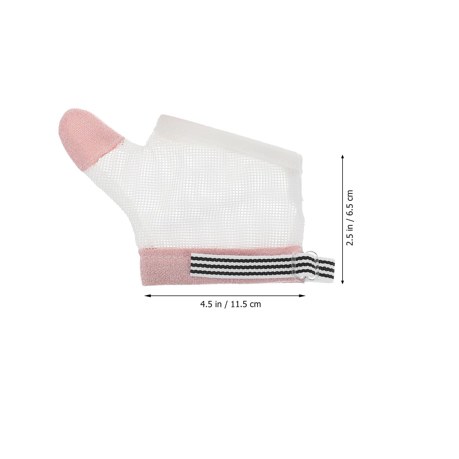 Toyvian 2 Paia Guanti Antisuzione in Nylon Traspirante Design a Rete per Ragazzo Ragazza da 6 a 22,5 Kg, Protezione Dita per Fermare Succhiamento