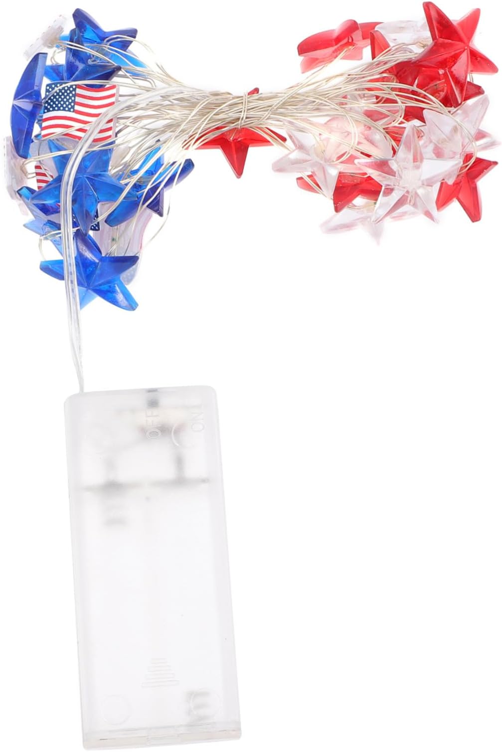 String Independence Day String Lights String Lights Fairy String Light Battery Lights String Outdoor LED American Decor Independence Day Light American Flag Lights Fairy