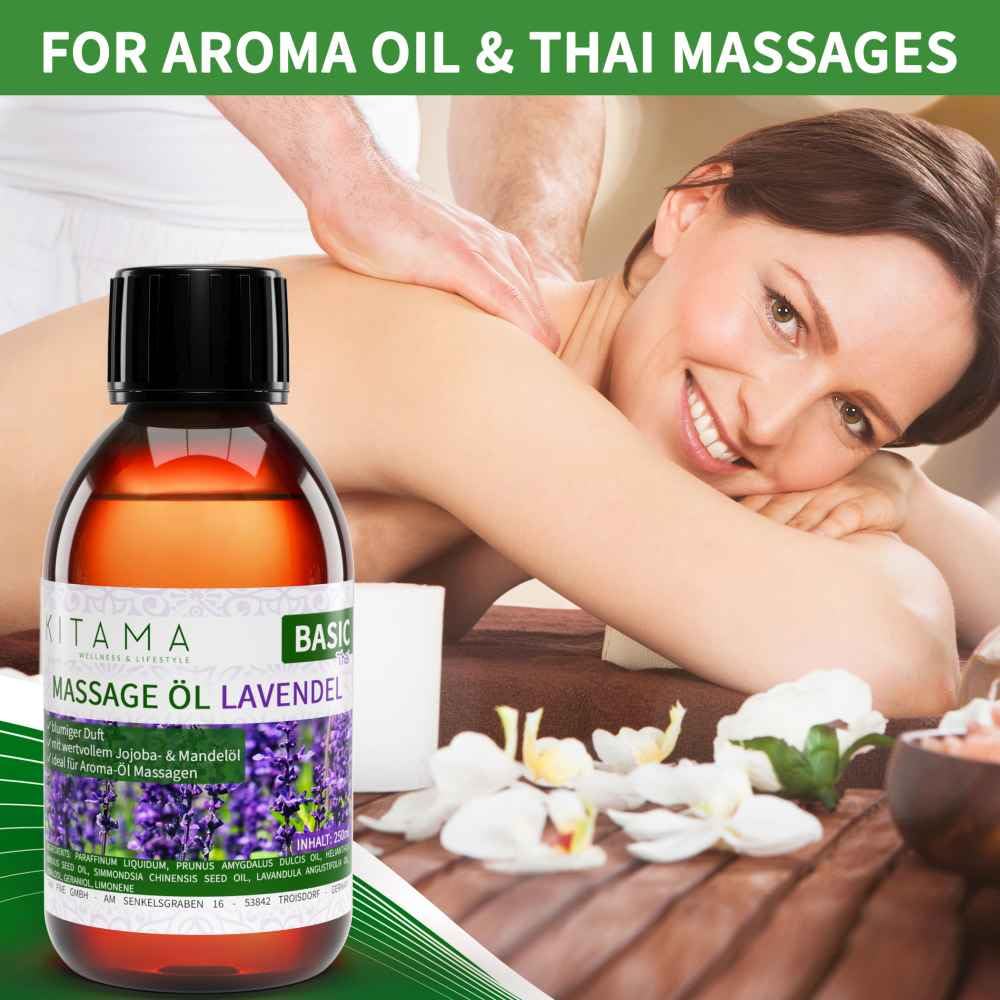 Kitama Aromatyczny olejek do masażu I pielęgnujący olejek do ciała przeciwko napięciom I olejek aromatyczny do masażu, masażu tajskiego i spa 5000ml