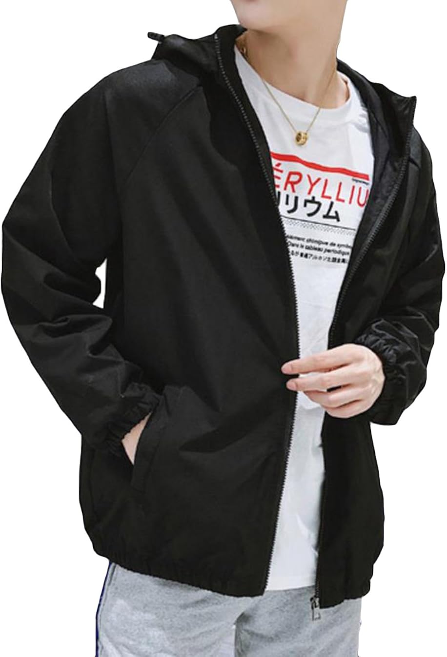 メンズ ジャケット 薄手 ジャンパー 韓国 ファッション ブルゾン フードを付き カジュアル Ma 1 セットアップ