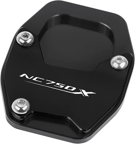 SCUUBE Para Honda NC750X 2021-2023 NC750 X motocicleta CNC pie lateral soporte ampliador placa soporte placa ampliadora almohadilla lateral Negro