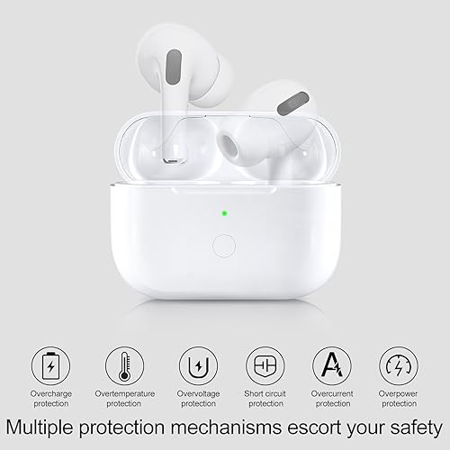 Miniatura 4 de Funda de carga inalámbrica de repuesto compatible con AirPod Pro de 1 y 2 generación con carga USB-C, funda de cargador Air Pods Pro 1 2 con botón