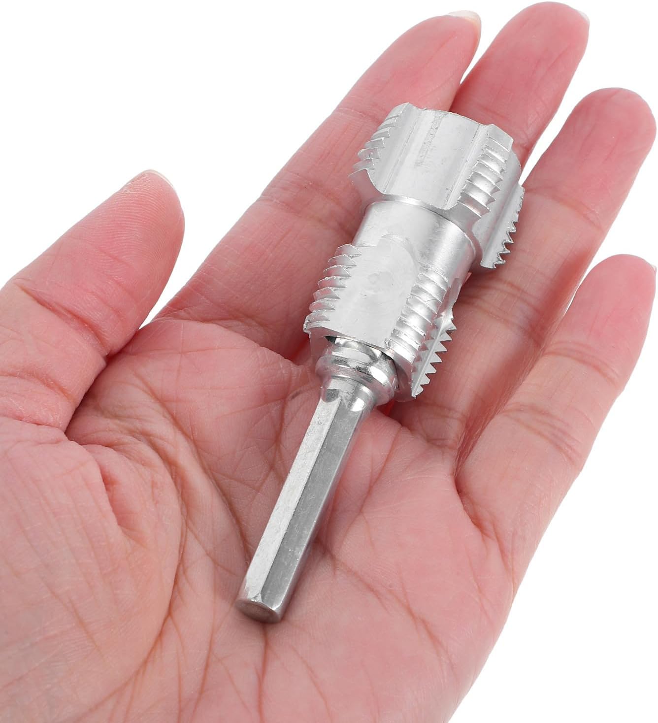 Alloy Pipe Thread Opener Kit Compatible with Electric Drills for Hose and Pipe Threading, Reusable Thread Maker Tool with Shank Design for DIY Projects and Outdoor Use