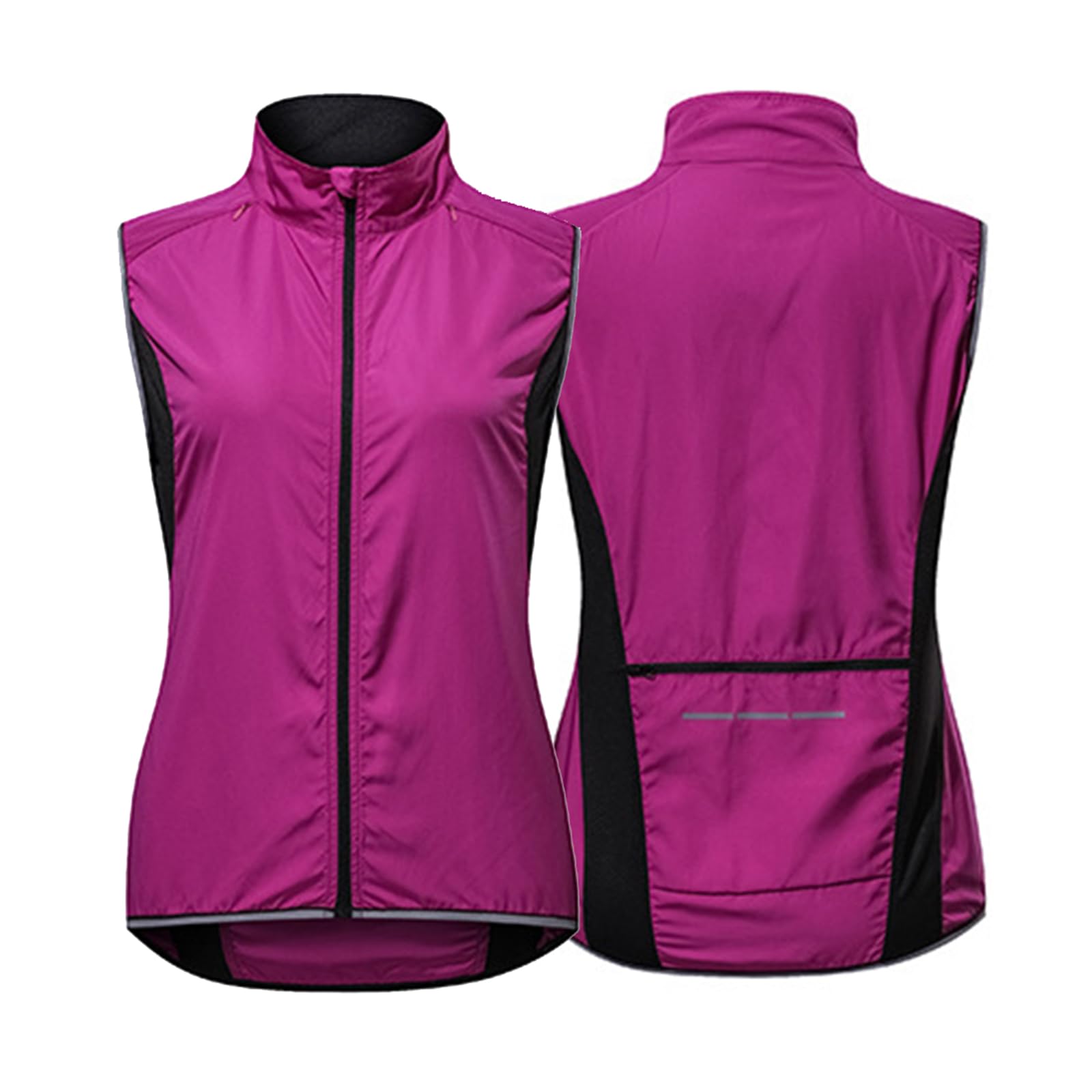 ARMAAN Gilet De Cyclisme Femme Réfléchissant, Respirant, Léger Et Imperméable, Haute Visibilité Sans Manches, Idéal Pour Le Vélo De Montagne Le Jogging Le Cyclisme Et La Course À Pied