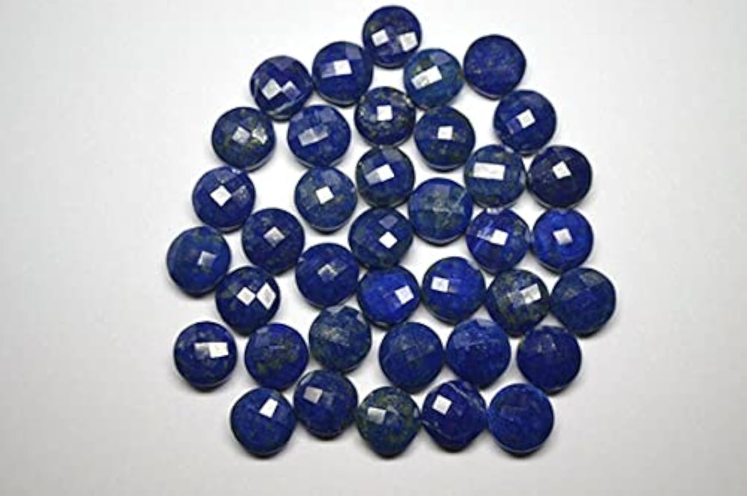 Lapis-lazuli bleu AA 13mm en paires assorties de perles facettées pour bijoux