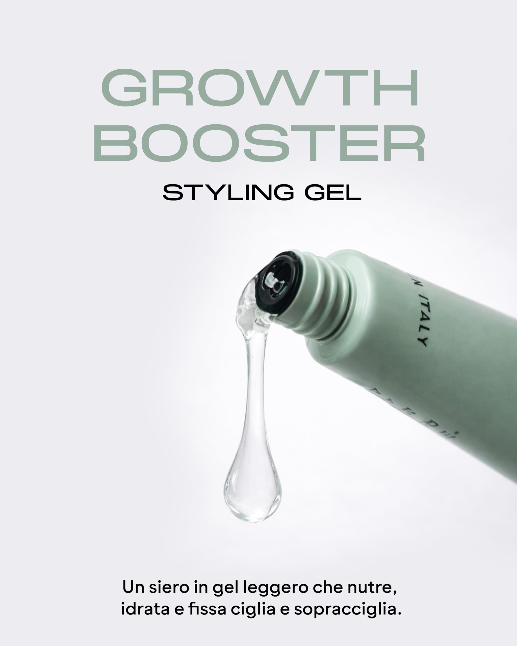MAXYMOVA Growth Booster – Gel Siero Avanzato Ciglia e Sopracciglia con 5% Capixyl™ per ciglia e sopracciglia più forti e dall'aspetto più pieno e per fissare la curvatura dopo la Laminazione.