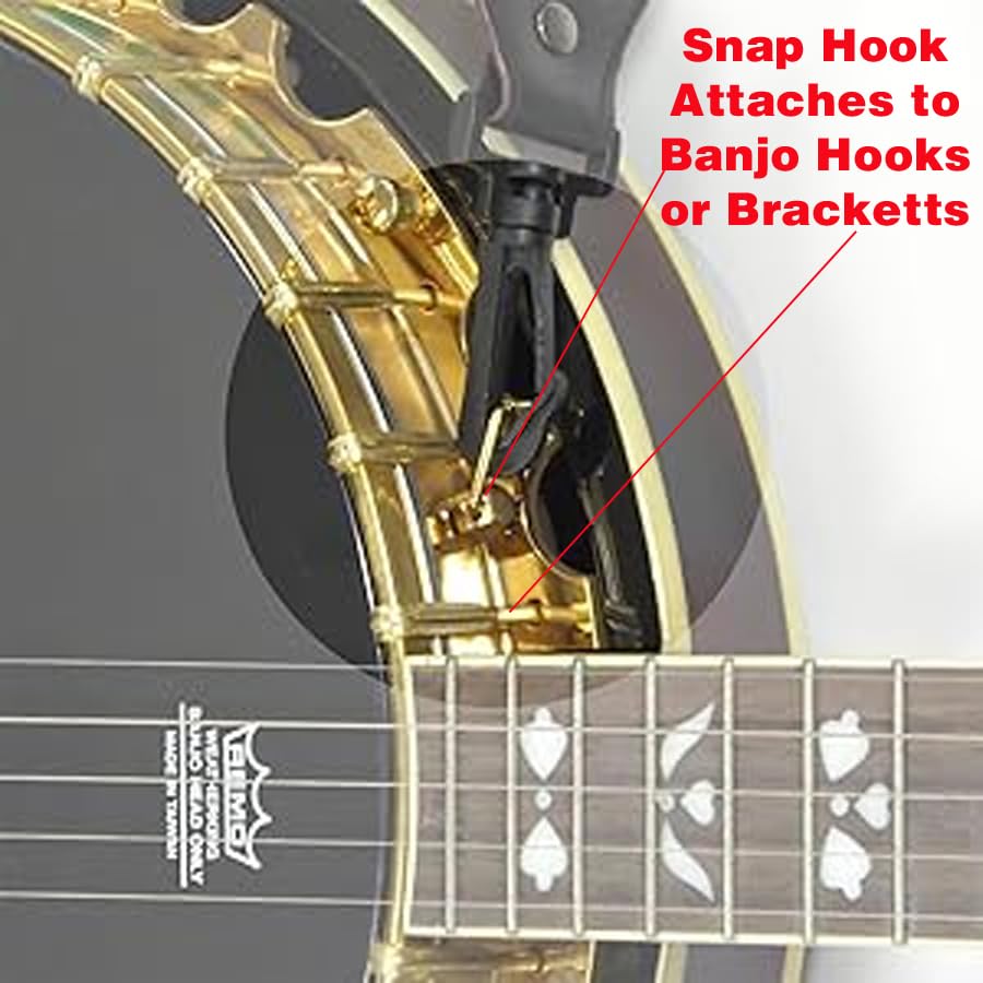 Sangle de banjo tissée ajustable Performance Plus avec crochets anti-rayures - 5