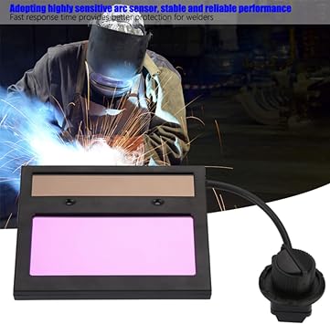 Tx500C 110 * 90mm Solar Panel Welding Helmet Lens, Mask Auto Darkening Lens with Large View Window & Highly Sensitive, Stable & Reliable Performance for Welding Helmet