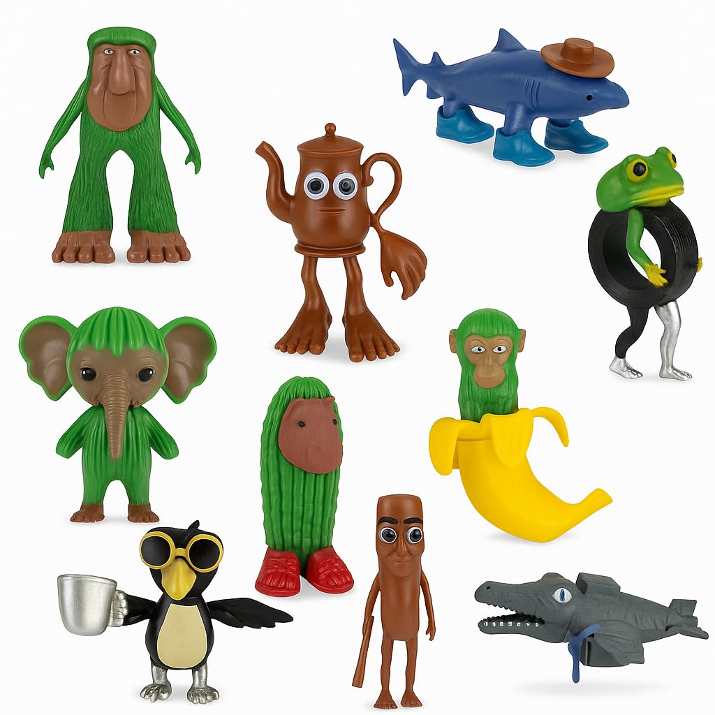 Lizzy Brain Rot Mini Figure Blind Bag – 10 Assorted Collectible Mystery Toys | Brainrot Action Figures Tung Sahur & Tralalero Tralala Memes | Fun 3D Desk Toy Gift Surprise Blid for Teen & Adult (2)