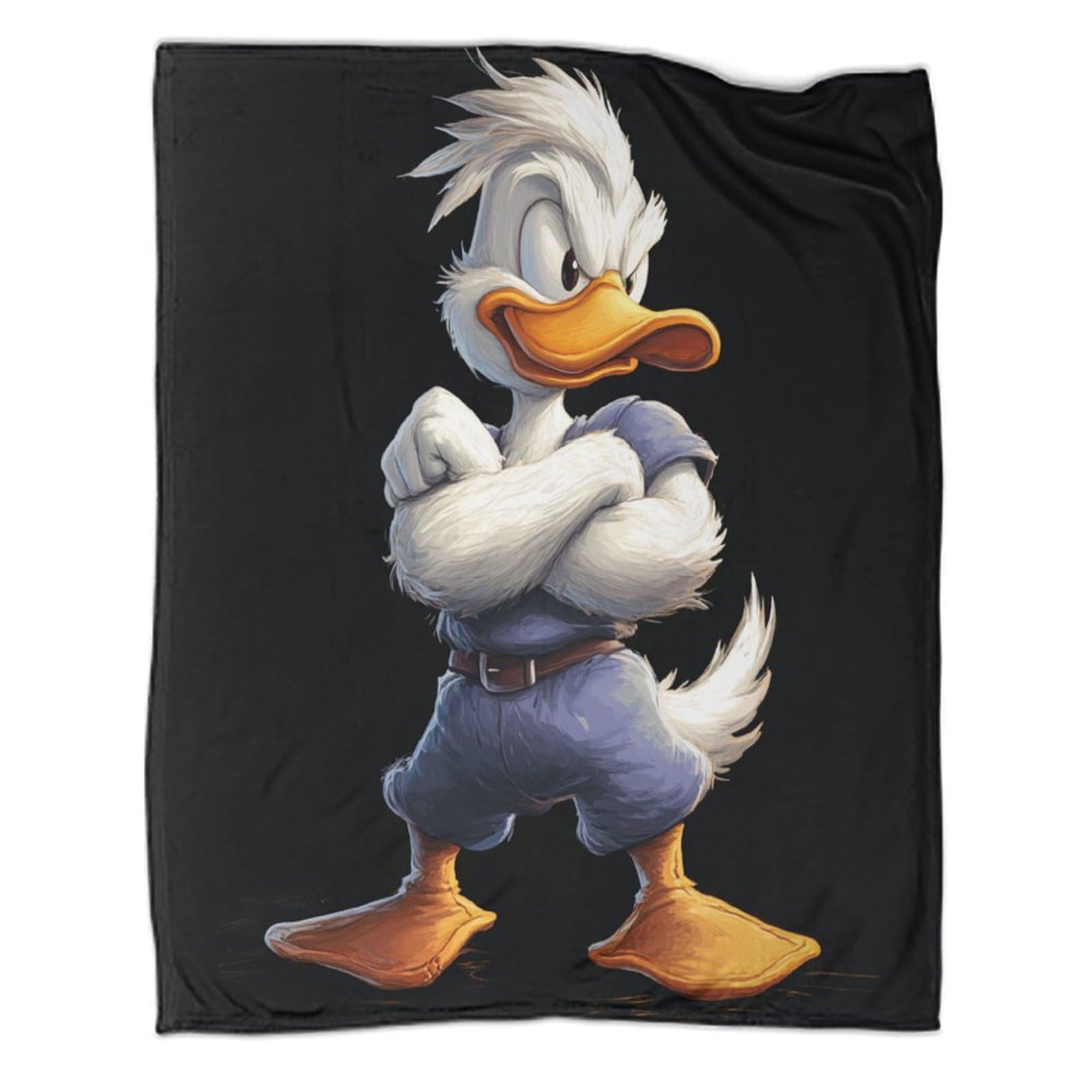 Couverture canard Kung Fu plaid mignon cadeau ado et adulte
