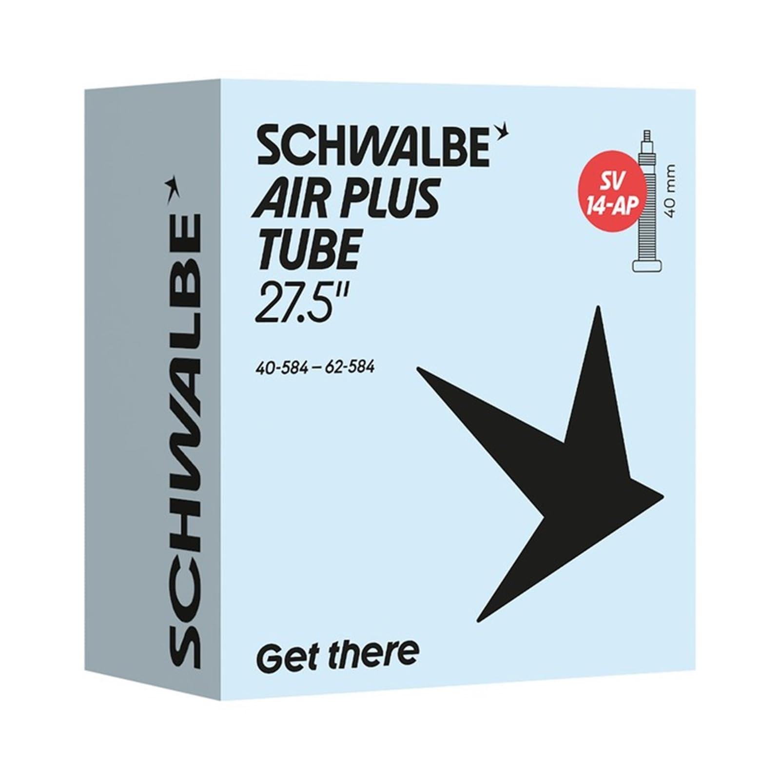 Schwalbe SV14-AP AIR Plus Bicycle Inner Tube 40/62-584 IB 40 mm