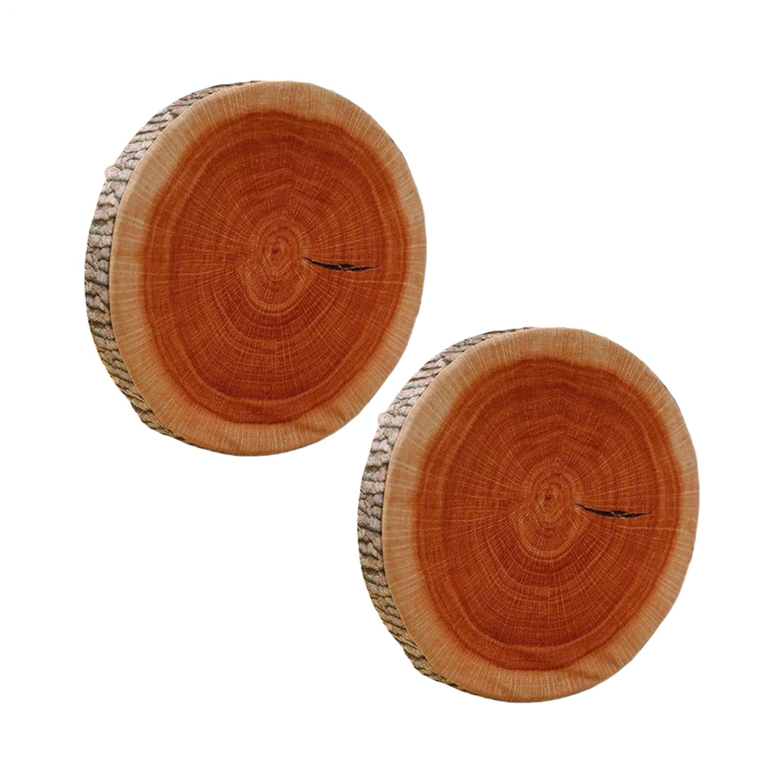Coussin tronc d'arbre réaliste pour déco lit et canapé