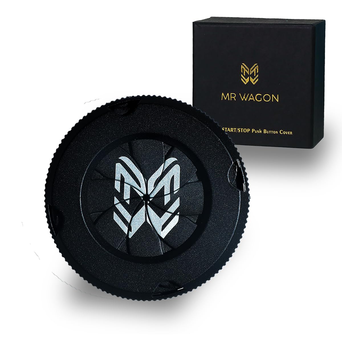 MR WAGON - Protective Car Engine Start Stop Button Cover -Open Close Ignition Cap for Bike and Car -Decorative Car Push Button Cover- Auto Accessories for Car Interior- Suitable for All Universal Cars