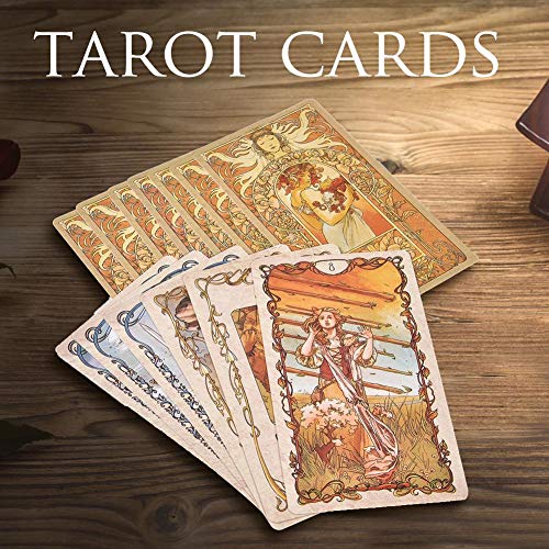 Sponsi Tarot Mucha: 78 Cartas con folleto guía Natural Appropriate