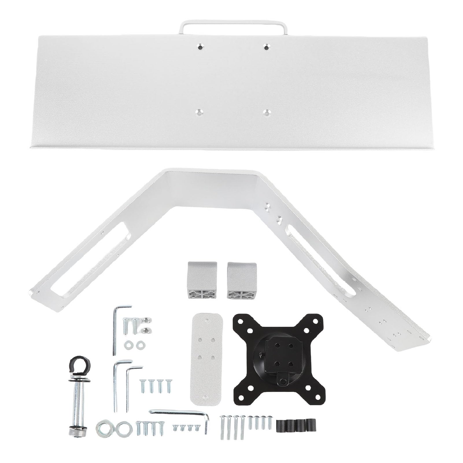 Vielseitiger Computer-Displayständer, Verstellbare Tastaturhalterung für Komfortablen Arbeitsplatz, Displayarm aus Aluminiumlegierung für Flexible Ergonomie