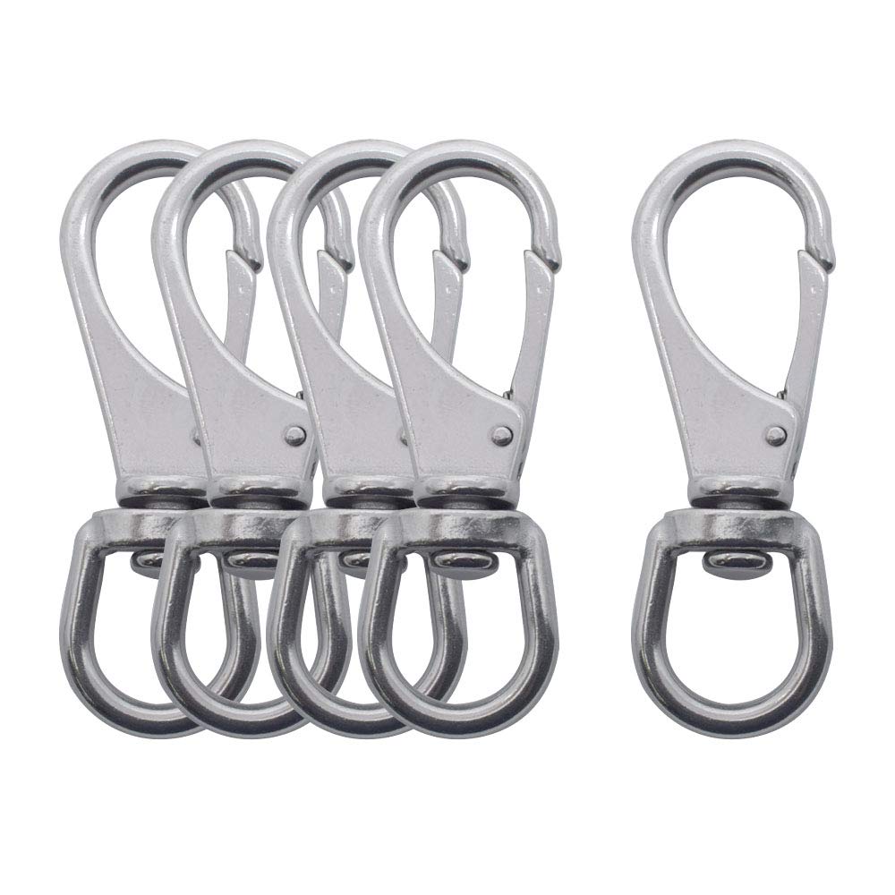 Mousqueton M6 pivotant inox pour sécuriser vos clés, colliers et matériel photo