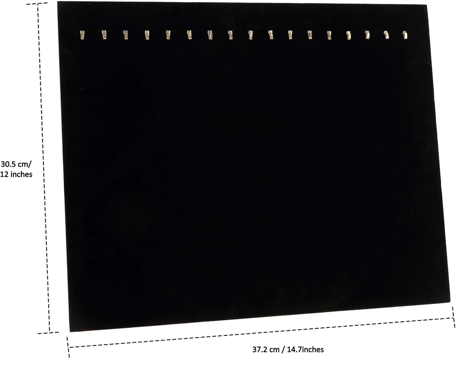 Pack of 3 Necklace Chain Holder, Black Velvet Necklace Display Board, 17 Hooks Necklace Display Stand, Jewelry Display for Vendors, Display Stands for Craft Fairs, Jewelries Shows, Boutique Displays - Image 3