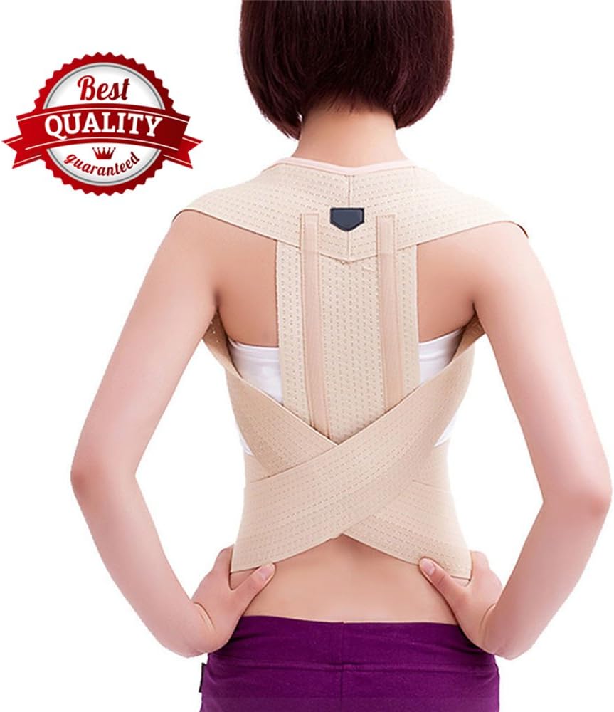 Best Quality Posture Correction Waist Shoulder Chest Back Support Brace Corrector Belt for Women Men (S)