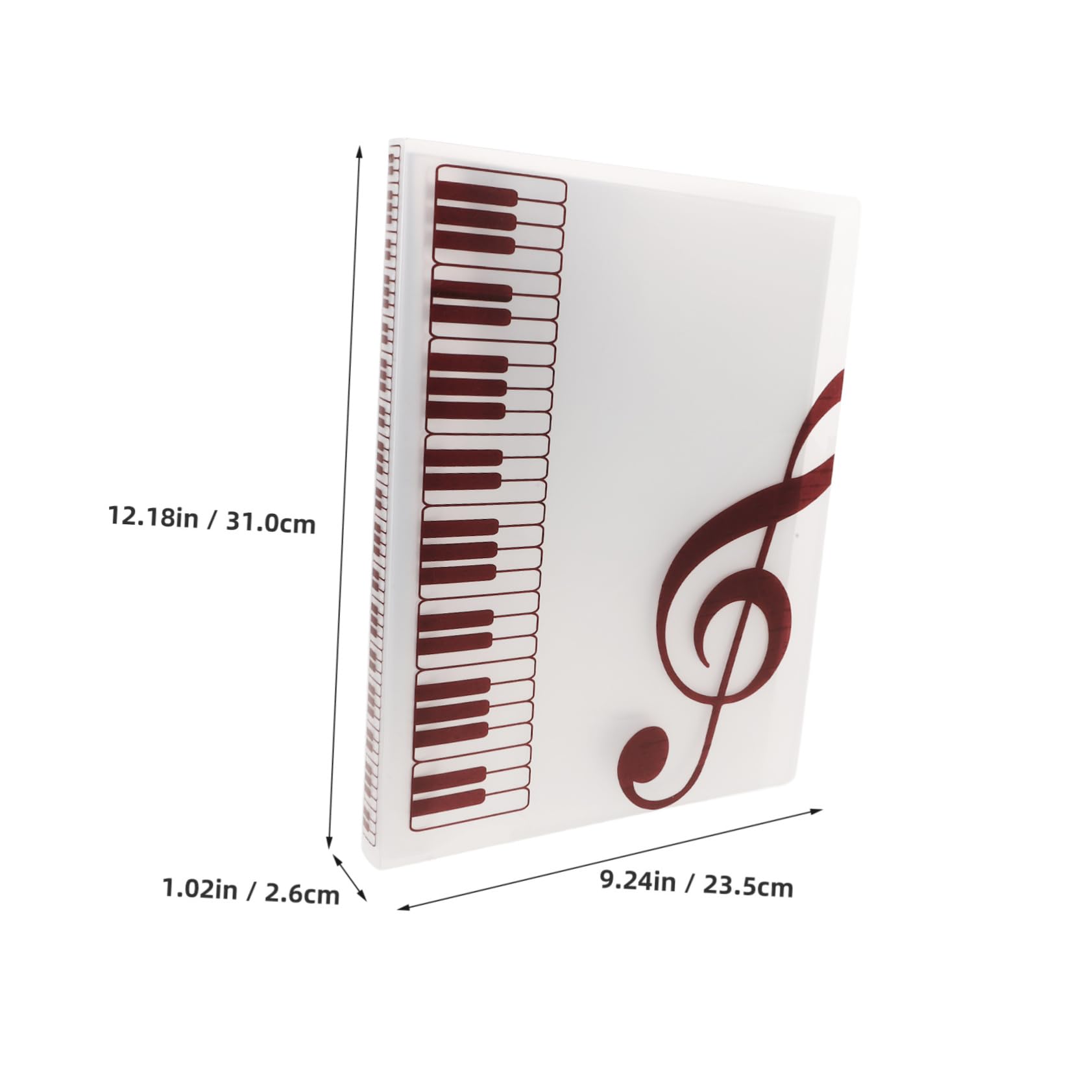 ERINGOGO Organize Your Files A4 Music Score Binder 40 Pages Pp Material for Home Office School and Travel