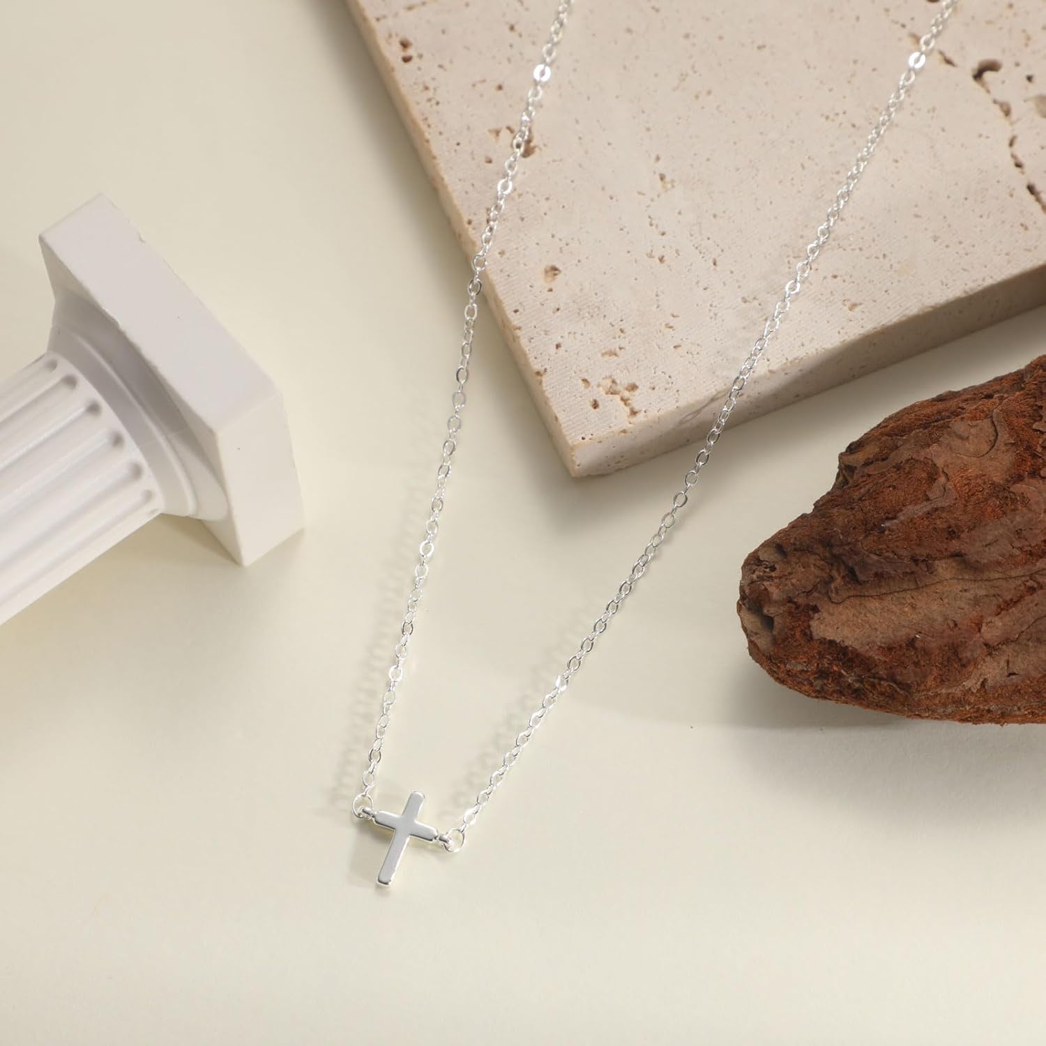 Kyerlyn Dainty Gold Cross Necklaces for Women 14K Gold/Silver Plated Small Cross Pendant Necklace Women Trendy Jewelry Gift - Image 5