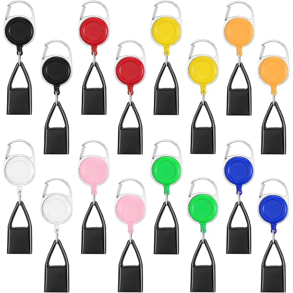 Hndhbfgrt Retractable, Keychain Lighter Holder with Clip- 16 Pcs Classic Lighter Covers Single Clip for Convenience