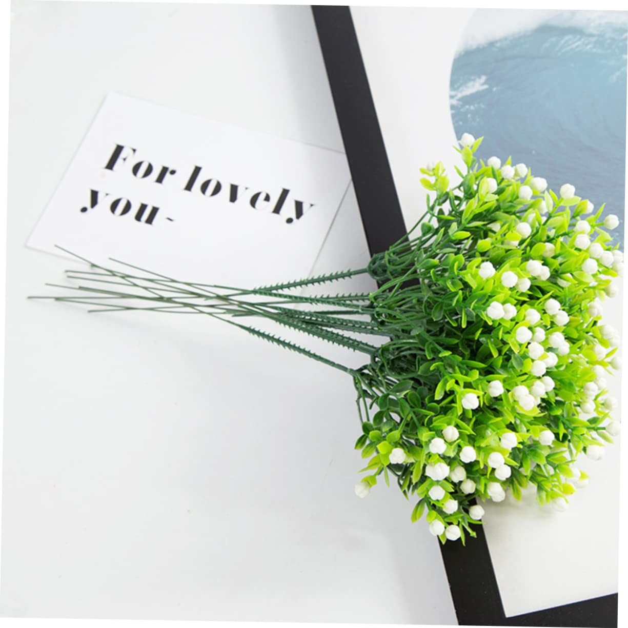 Fiori Artificiali Gypsophila 40 Pezzi in Seta per Casa