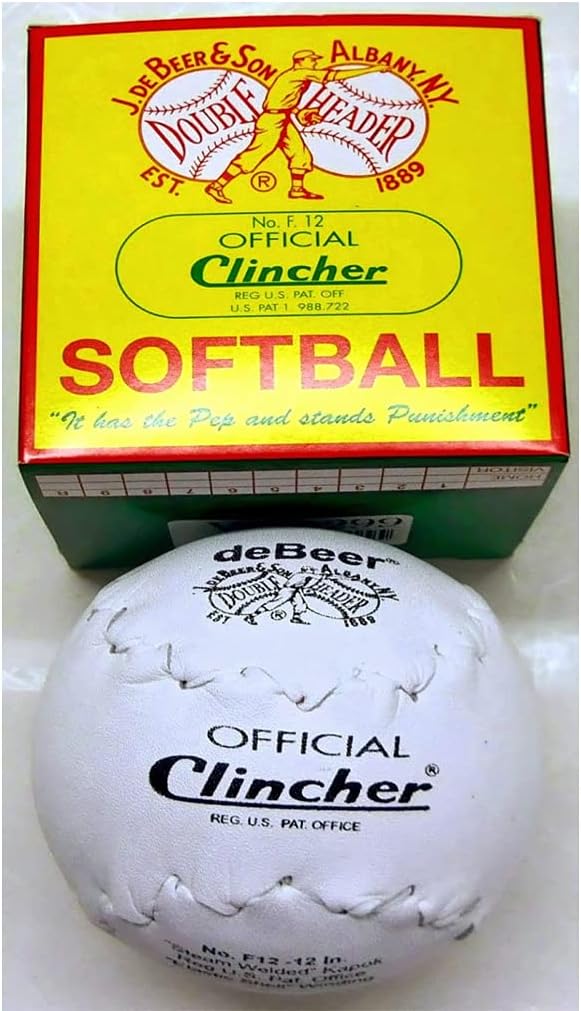 deBeer 12" Regular Clincher Softballs 12pk (1 Dozen) …