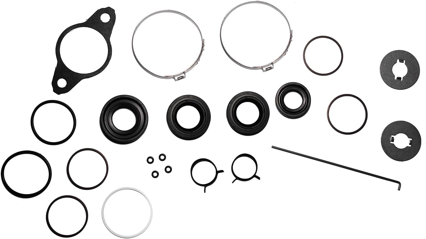 Power Steering Seals - Rack and Pinion Seal Kit for Honda Accord 2003-2007 V6 | Precision Fit, Leak Prevention, Auto Replacement Part, Steering System Rebuild