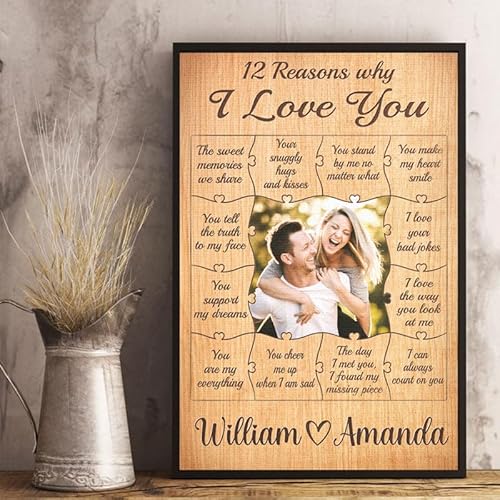 "12 Reasons Why I Love You" Custom Poster