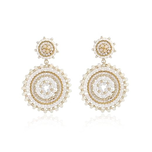 Elegance 11 Designs Beaded Earrings For Women Seed Bead Summer Beach Boho Statement Dangle Handmade Earrings Jewelry