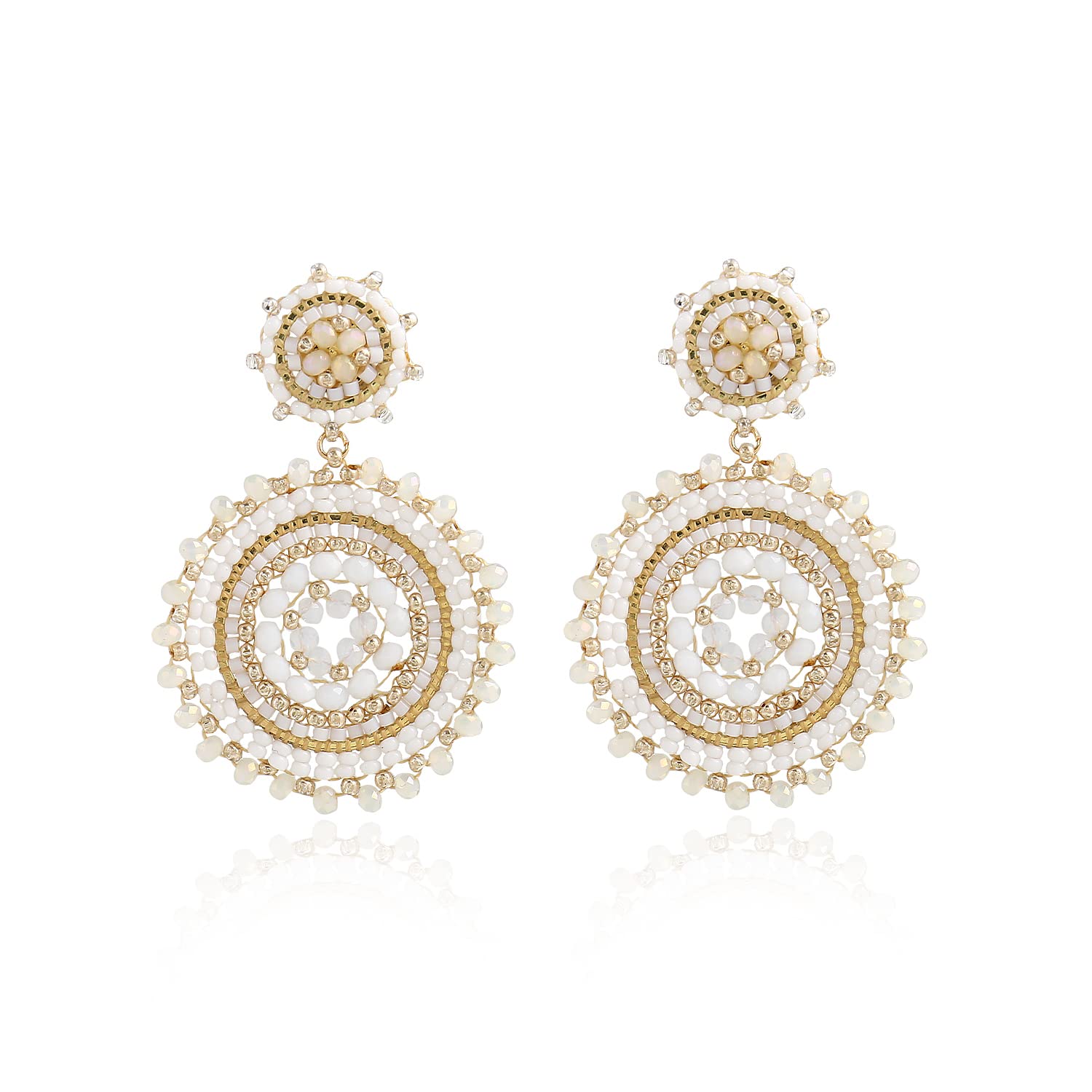 Elegance 11 Designs Beaded Earrings For Women Seed Bead Summer Beach Boho Statement Dangle Handmade Earrings Jewelry
