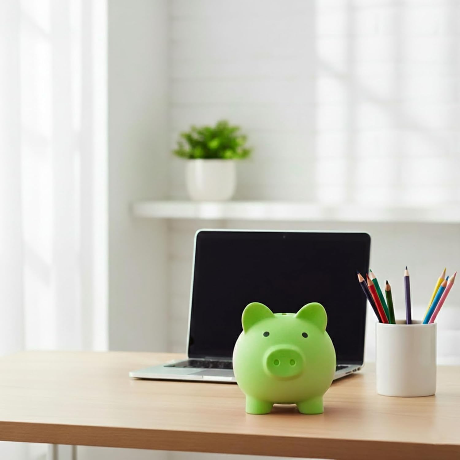 Piggy Bank for Sbrvaniy Piggy Coin Banks for Boys and Girls My First Unbreakable Plastic Money Bank S/M/L Size Decoration Savings Christmas, Easter, Birthday Gift